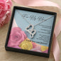 Double Hearts Necklace - Pink & Yellow Roses - 247Wish4You