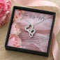 Double Heart Necklace - Pink Rose - 247Wish4You