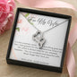 Double Heart Necklace - White Roses - 247Wish4You