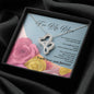 Double Hearts Necklace - Pink & Yellow Roses - 247Wish4You