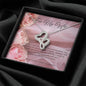 Double Heart Necklace - Pink Rose - 247Wish4You