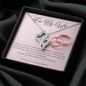 Double Heart Necklace - Pink Wedding Rings - 247Wish4You