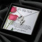 Double Heart Necklace - Red Rose - 247Wish4You