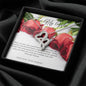 Double Heart Necklace - Red Roses - 247Wish4You