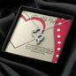Double Heart Necklace - Red Ribbon - 247Wish4You
