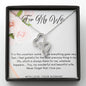 Double Heart Necklace - White Roses - 247Wish4You