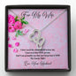 Double Heart Necklace - Pink Flowers - 247Wish4You