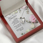 Eternal Love Necklace - White & Pink Roses - 247Wish4You