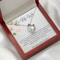 Eternal Love Necklace - White Roses - 247Wish4You