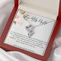 Double Heart Necklace - White Roses - 247Wish4You