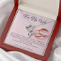 Double Heart Necklace - Pink Wedding Rings - 247Wish4You