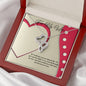 Double Heart Necklace - Red Ribbon - 247Wish4You