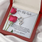Double Heart Necklace - Red Rose - 247Wish4You