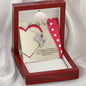 Double Heart Necklace - Red Ribbon - 247Wish4You