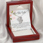 Double Heart Necklace - White Roses - 247Wish4You