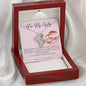Double Heart Necklace - Pink Wedding Rings - 247Wish4You