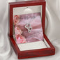 Double Heart Necklace - Pink Rose - 247Wish4You