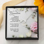 Infinity Bracelet with up to 4 Charms for Initials - White & Pink Roses - 247Wish4You
