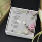 Infinity Bracelet with up to 4 Charms for Initials - White & Pink Roses - 247Wish4You