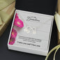 Infinity Bracelet with up to 4 Charms for Initials - Pink Carnations - 247Wish4You