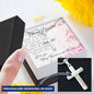 Personalized Engraved Cross Necklace - Today, Tomorrow & Forever Love - 247Wish4You