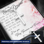 Personalized Engraved Cross Necklace - Today, Tomorrow & Forever Love - 247Wish4You