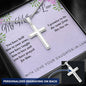 Personalized Engraved Cross Necklace - Mother-in-Law - 247Wish4You