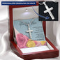Personalized Engraved Cross Necklace - Pink & Yellow Roses - 247Wish4You