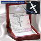 Personalized Engraved Cross Necklace - Today, Tomorrow & Forever Love - 247Wish4You