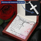 Personalized Engraved Cross Necklace - Today, Tomorrow & Forever Love - 247Wish4You