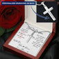Personalized Engraved Cross Necklace - Now & Forever Love - 247Wish4You