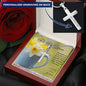 Personalized Engraved Cross Necklace - Flower Mug - 247Wish4You