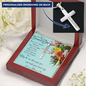 Personalized Engraved Cross Necklace - Love, Hope & Beauty - 247Wish4You