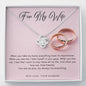 Love Knot Necklace - Pink Wedding Rings - 247Wish4You