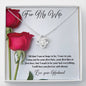 Love Knot Necklace - Red Rose - 247Wish4You