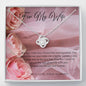 Love Knot Necklace - Pink Rose - 247Wish4You