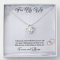 Love Knot Necklace - Wedding Rings - 247Wish4You