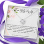 Love Knot Necklace - White Roses - 247Wish4You