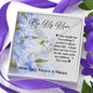 Love Knot Necklace - Blue Flowers - 247Wish4You