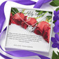 Love Knot Necklace - Red Roses - 247Wish4You
