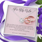 Love Knot Necklace - Pink Wedding Rings - 247Wish4You