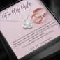 Love Knot Necklace - Pink Wedding Rings - 247Wish4You