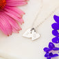 Sweetest Hearts Necklace in 18K Gold or Sterling Silver - "Our Little Girl" - 247Wish4You
