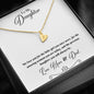 Sweetest Hearts Necklace in 18K Gold or Sterling Silver - "Our Little Girl" - 247Wish4You
