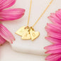 Sweetest Hearts Necklace in 18K Gold or Sterling Silver - "Like a Diamond" - 247Wish4You
