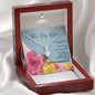 Alluring Beauty Necklace - Pink & Yellow Roses - 247Wish4You
