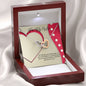 Intertwined Hearts - Red Ribbon - 247Wish4You