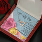Intertwined Hearts - Pink & Yellow Roses - 247Wish4You