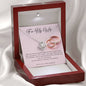 Love Knot Necklace - Pink Wedding Rings - 247Wish4You