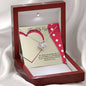 Love Knot Necklace - Red Ribbon - 247Wish4You